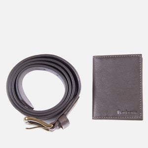 Barbour Leather Belt and Billfold Wallet Gift Set