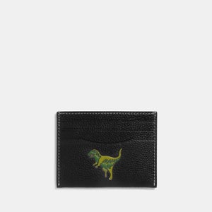 Coach Rexy Flat Pebbled Leather Cardholder