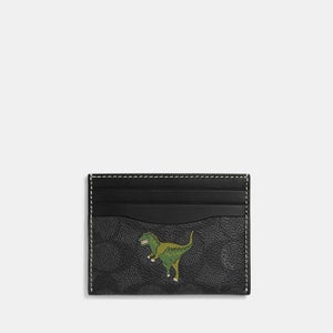 Coach Rexy Coated-Canvas and Leather Cardholder