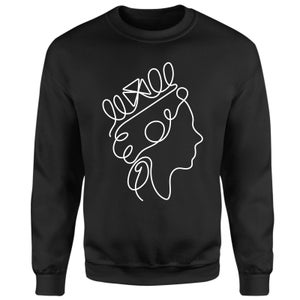 Queen Linework Sweatshirt - Black