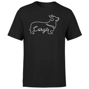 Corgi Men's T-Shirt - Black