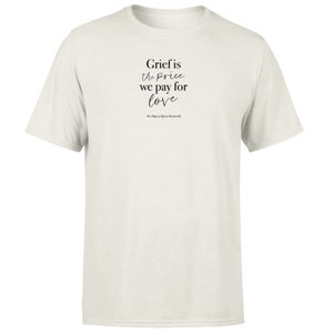 Grief Is The Price We Pay For Love Men's T-Shirt - White Vintage Wash