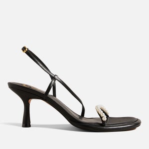 Ted Baker Mypearl Mid Heeled Leather Sandals