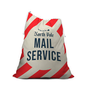 North Pole Mail Service Christmas Santa Sack