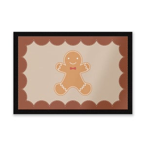 Gingerbread Man Entrance Mat