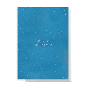 Merry Christmas Snowfall Greetings Card