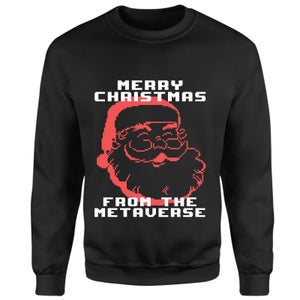 Merry Christmas From The Metaverse Sweatshirt - Black