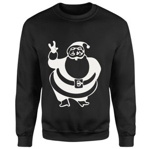Rock On Santa Sweatshirt - Black
