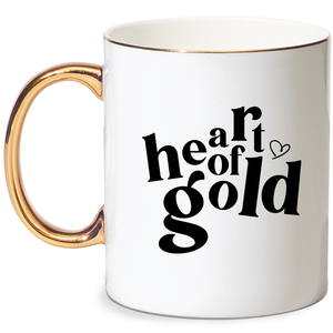 Heart Of Gold Mug - Gold