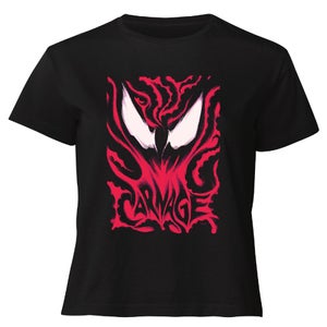 Camiseta corta para mujer Venom Carnage - Negro