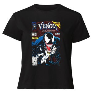 Venom Lethal Protector Women's Cropped T-Shirt - Black