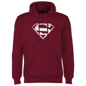 Superman Spot Logo Hoodie - Burgundy