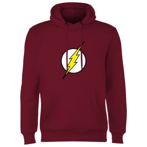 Justice League Flash Logo Hoodie - Burgundy