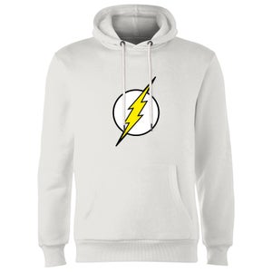 Justice League Flash Logo Hoodie - White