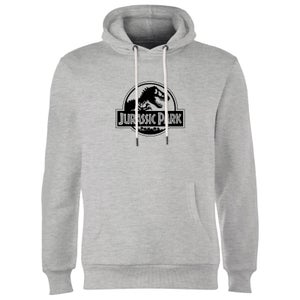 Jurassic Park Logo Hoodie - Grey
