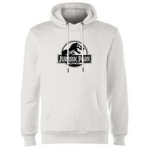 Jurassic Park Logo Hoodie - White