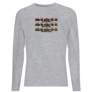 Back To The Future Destination Clock Men's Long Sleeve T-Shirt - Grey