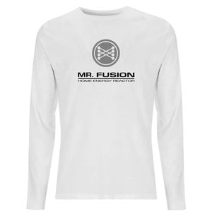 Back To The Future Mr Fusion Men's Long Sleeve T-Shirt - White