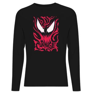 Camiseta de manga larga para hombre Venom Carnage - Negro