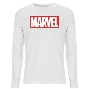 Marvel Logo Men's Long Sleeve T-Shirt - White