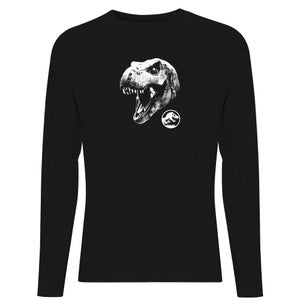 Jurassic Park T Rex Men's Long Sleeve T-Shirt - Black