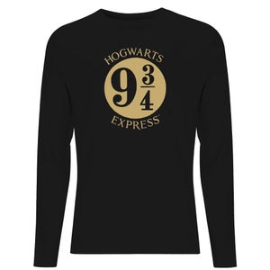 Harry Potter Platform Men's Long Sleeve T-Shirt - Black