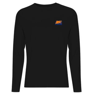 Back To The Future 35 Hill Valley Front Men's Long Sleeve T-Shirt - Black