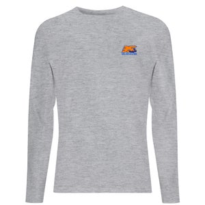 Back To The Future 35 Hill Valley Front Men's Long Sleeve T-Shirt - Grey