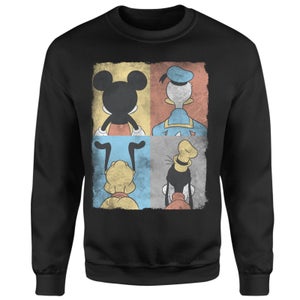 Sudadera Goofy Tiles Pluto de Mickey Mouse del Pato Donald - Negro