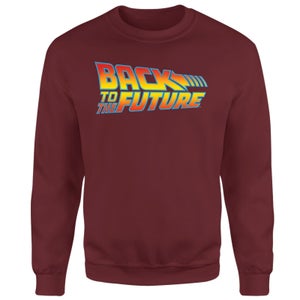 Back To The Future Classic Logo Sweatshirt - Burgundy