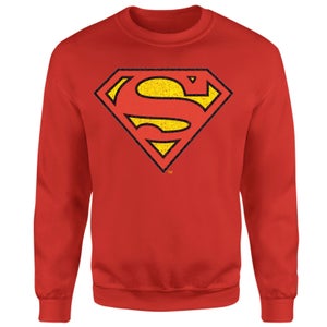 Official Superman Crackle Logo Sweatshirt - Red