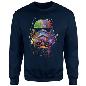 Star Wars Paint Splat Stormtrooper Sweatshirt - Navy