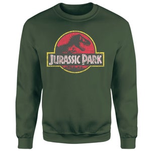 Jurassic Park Logo Vintage Sweatshirt - Green