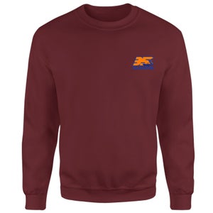 Back To The Future 35 Hill Valley Front Sweatshirt - Burgundy