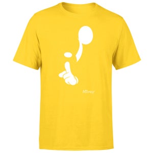 Shush Men's T-Shirt - Yellow