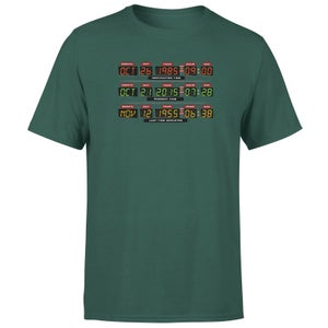 Back To The Future Destination Clock Men's T-Shirt - Green