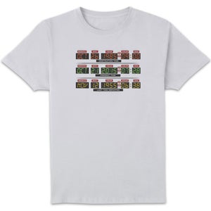 Back To The Future Destination Clock Men's T-Shirt - White