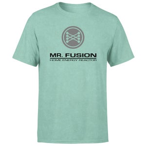 Back To The Future Mr Fusion Men's T-Shirt - Mint Acid Wash