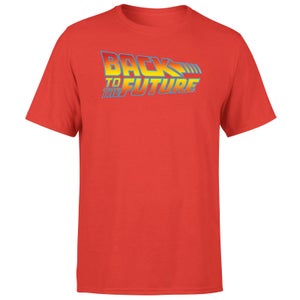 Back To The Future Classic Logo Men's T-Shirt - Red