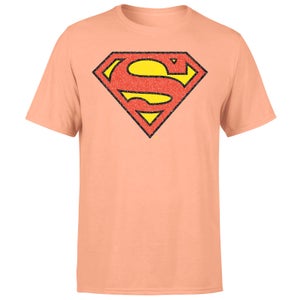 Official Superman Crackle Logo Men's T-Shirt - Coral