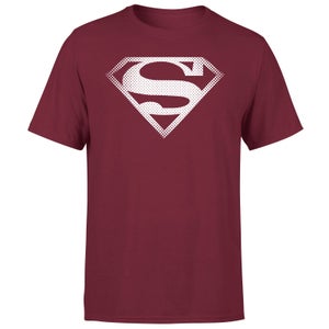 Superman Spot Logo Men's T-Shirt - Burgundy