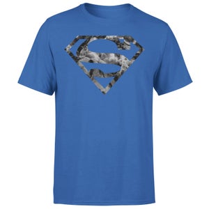 Marble Superman Logo Men's T-Shirt - Blue