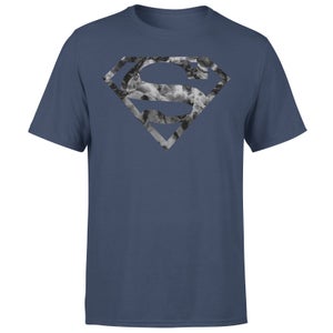 Marble Superman Logo Men's T-Shirt - Navy