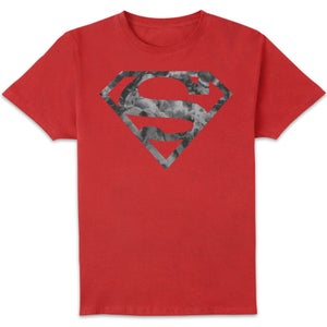 Marble Superman Logo Men's T-Shirt - Red