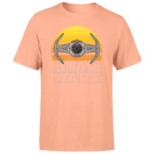 Star Wars Classic Sunset Tie Men's T-Shirt - Coral