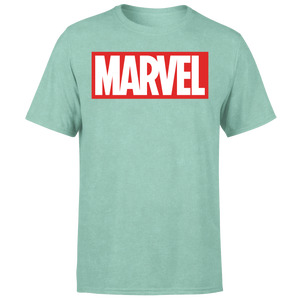 Marvel Logo Men's T-Shirt - Mint Acid Wash