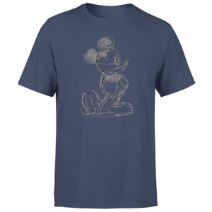 Camiseta para hombre Mickey Mouse Sketch de Disney - Azul marino