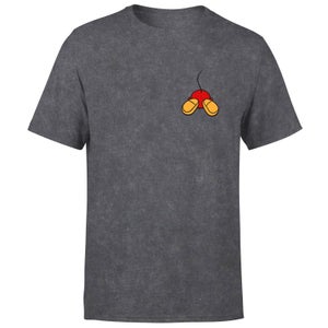 Disney Mickey Mouse Backside Men's T-Shirt - Black Acid Wash