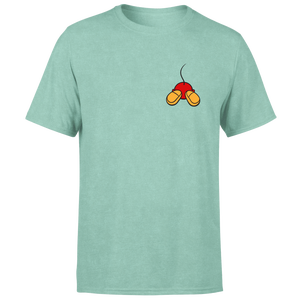 Disney Mickey Mouse Backside Men's T-Shirt - Mint Acid Wash