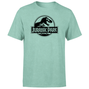 Jurassic Park Logo Men's T-Shirt - Mint Acid Wash